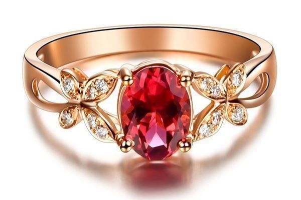 Anelli: 0.8 ct Turmalin/Diamant Ring 18 kt Gold – Nuovo (secondo la descrizione) da Arbon venduto da Helmuth 1