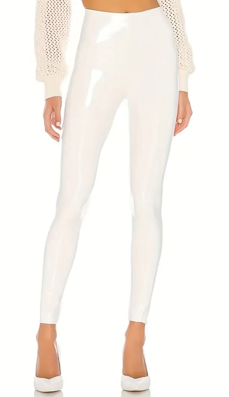 Leggings: Vinyl Lack Leggings Weiss – Nuovo e nell'imballaggio originale da Uetendorf venduto da Stoun 4