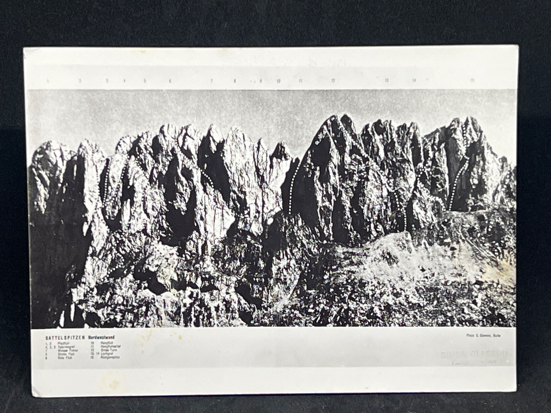 Cartoline postali: Sattelspitzen: Nordwestwand – Usato da Widnau venduto da Brusi9