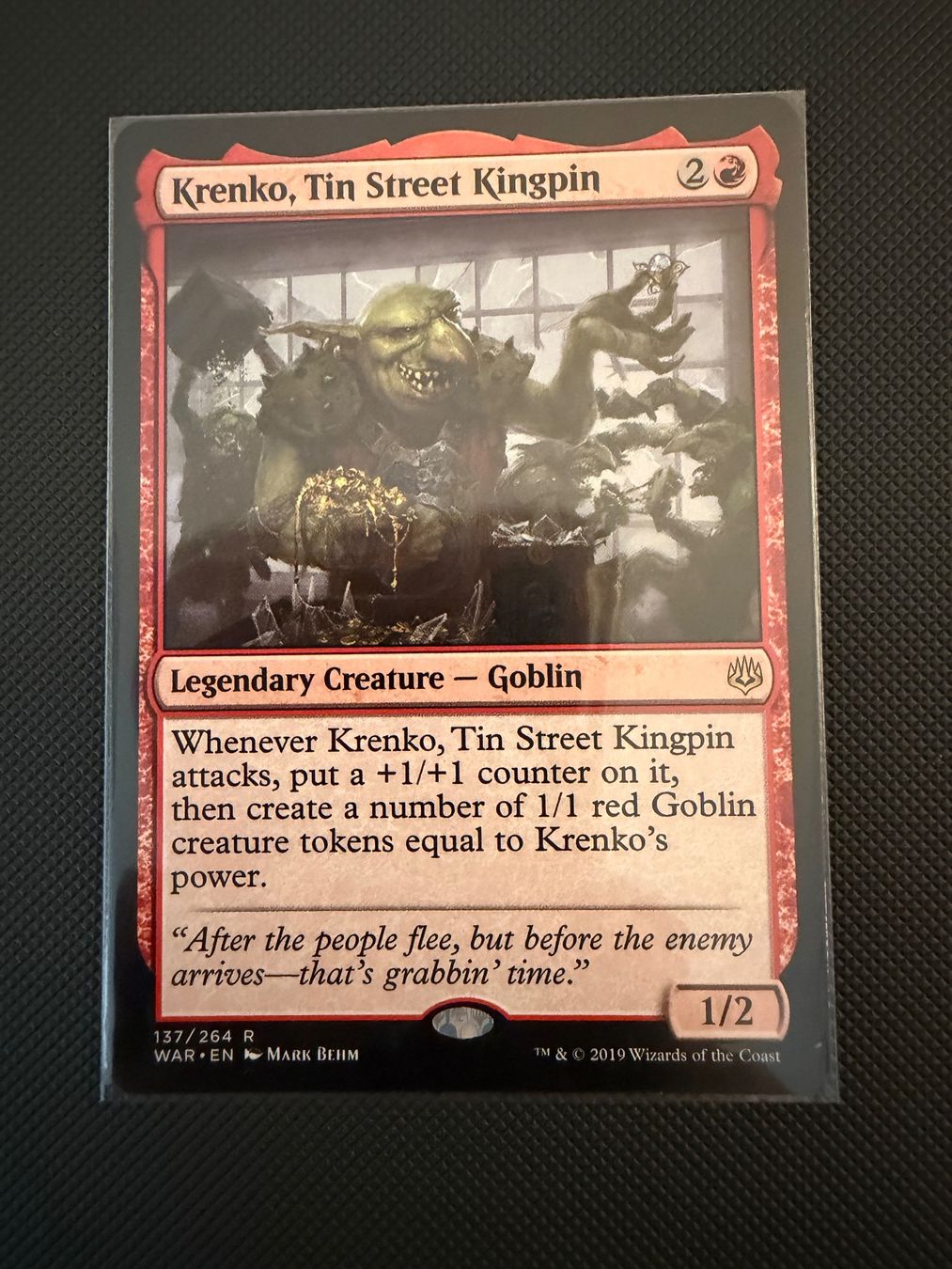 Magic The Gathering Carte collezionabili: Krenko, Tin Street Kingpin – Usato da Ulisbach venduto da joelsj
