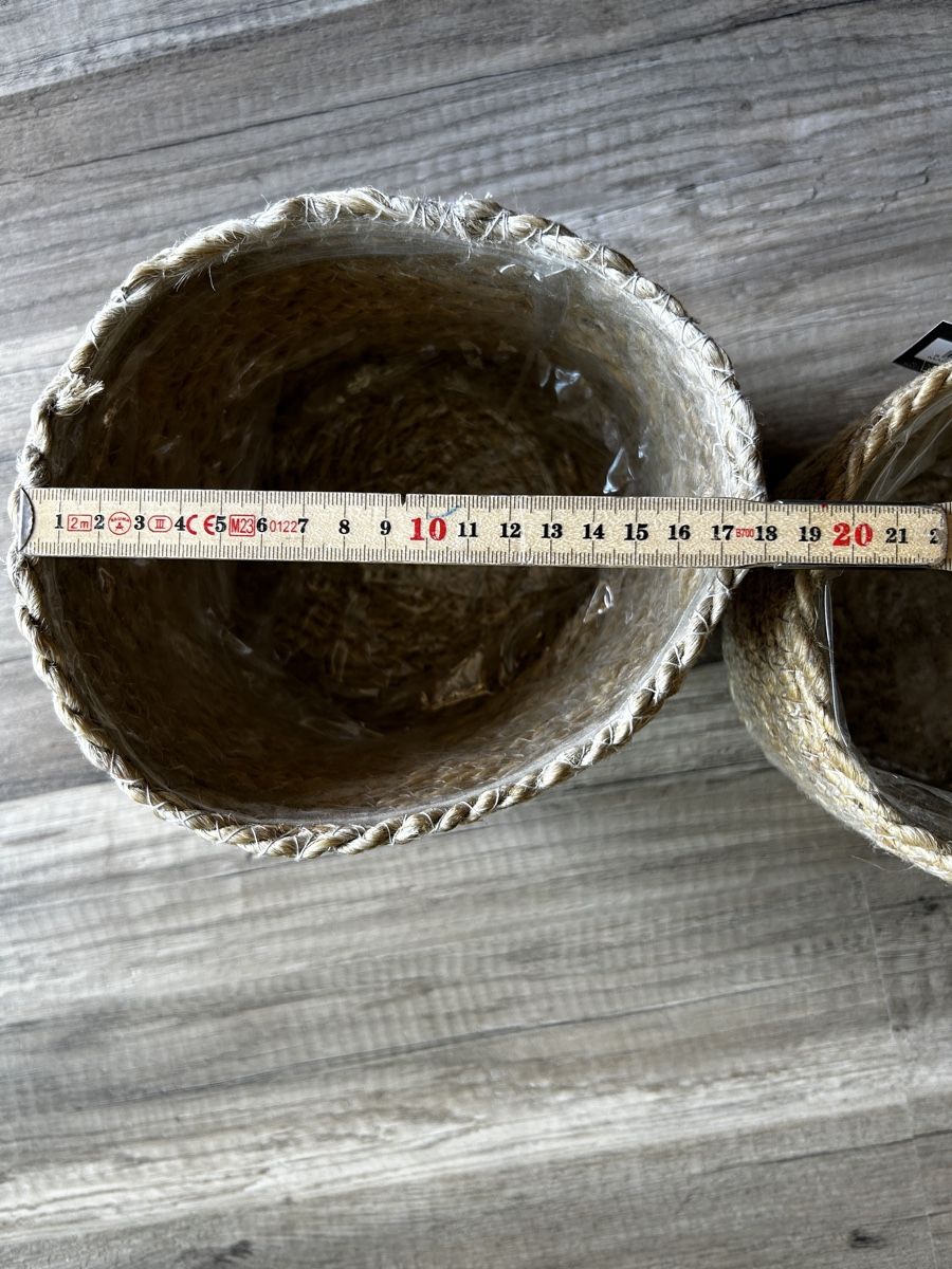 Pots de fleurs: 3er Set Mica Decorations Jute-Übertöpfe – D'occasion à Obfelden par JackyRot 4