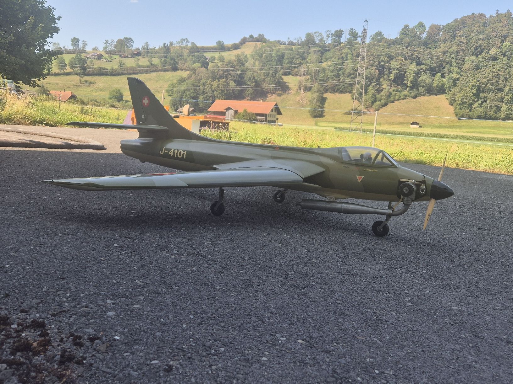 Modellismo RC: Meier Hawker Hunter MK 58 – Usato da Wattenwil venduto da hps_z6w9 1