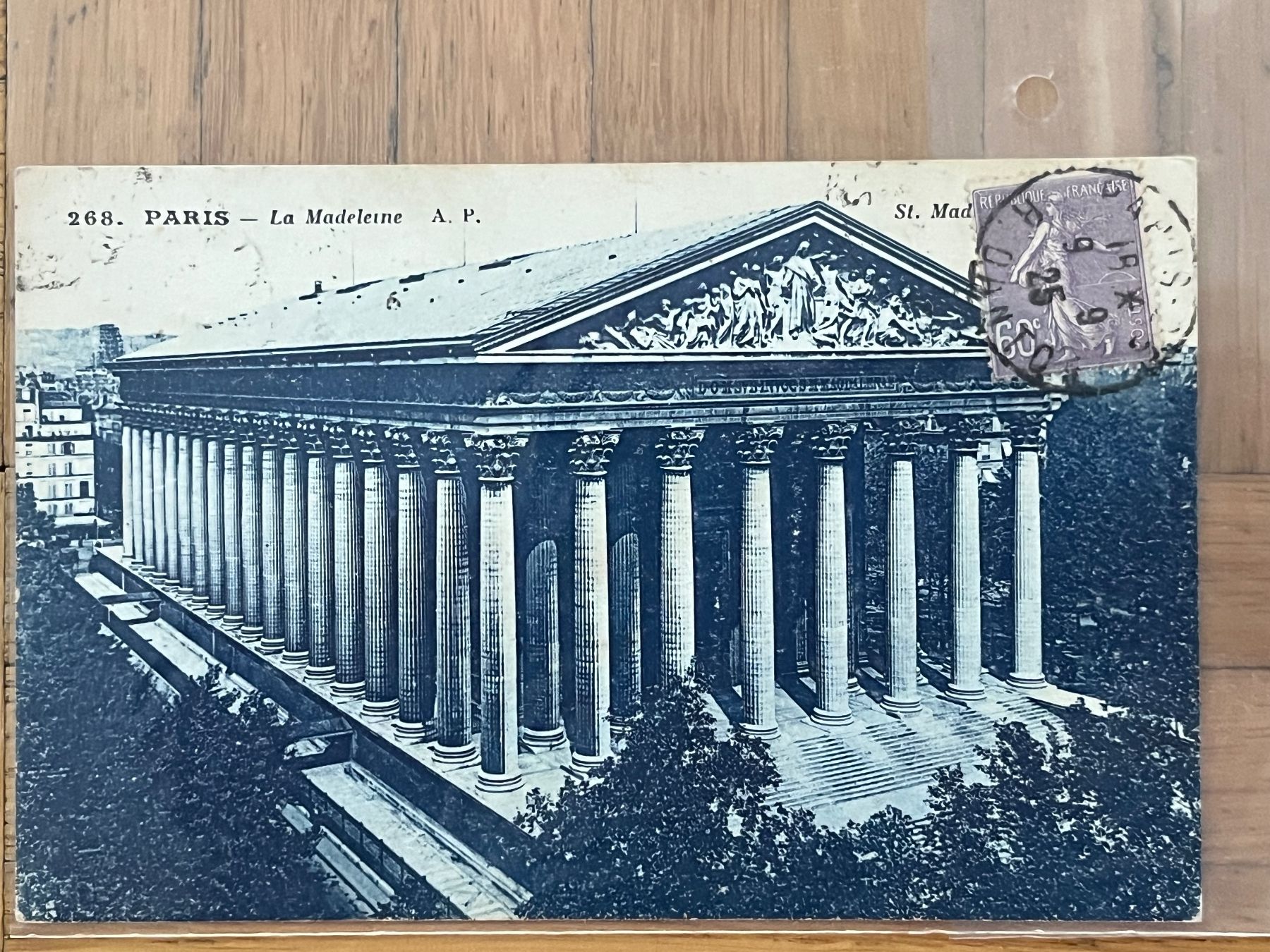 Cartoline postali: Paris La Madeleine, 1925 – Usato da Romanshorn venduto da luxcollect