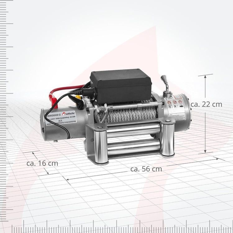 Altro per stoccaggio & trasporto: Rotfuchs EWR13000 Seilwinde 12V 5900kg – Nuovo e nell'imballaggio originale da Amriswil venduto da JaJa-Express 4