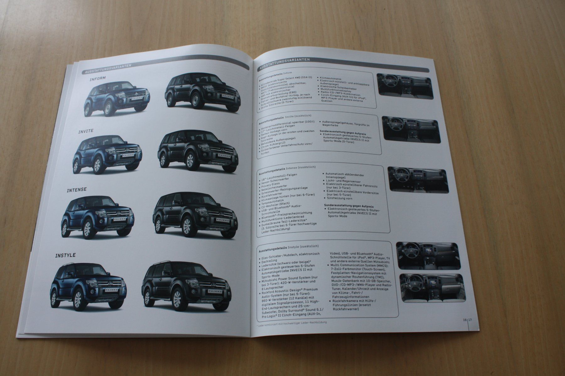 Mitsubishi Documents: Mitsubishi Pajero Prospekt 12/2010 – D'occasion à Wikon par erwin400 6