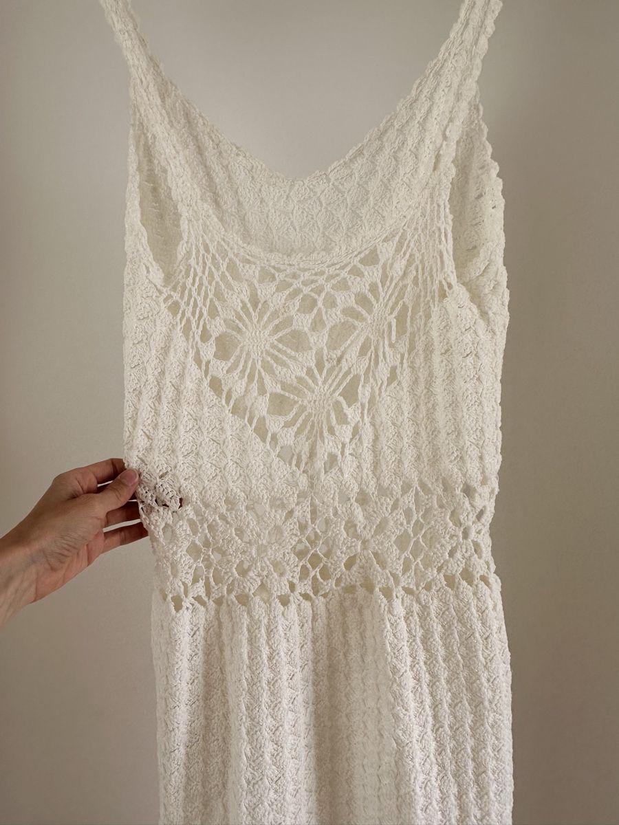 Vestiti: Wunderschönes handmade Häkelkleid Grösse S – Nuovo (secondo la descrizione) da Winterthur venduto da Angel2024 3