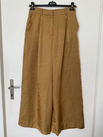 Edle, goldene ZARA Hose Gr M Palazzo NEU