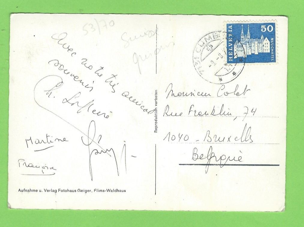 Cartoline postali: Flims, das strandbad am Caumasee – Usato da Zürich venduto da t24_de 1