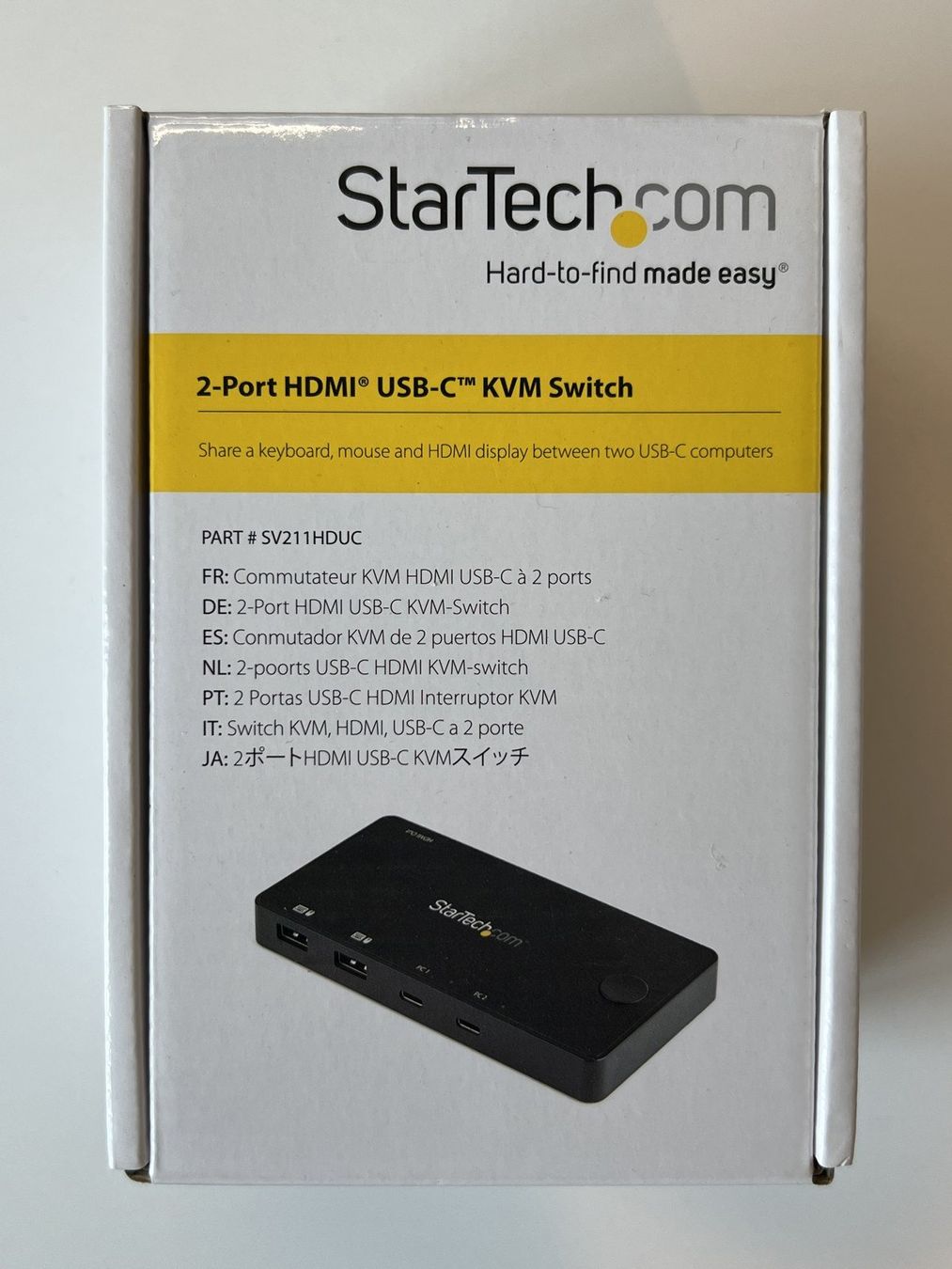 Laufwerke & Adapter: StarTech SV211HDUC 2-Port HDMI USB-C KVM Switch 4K60 – Gebraucht aus Zürich von Kollege7 8