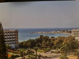 Ansichtskarte Zypern Hotel mit Meerblick