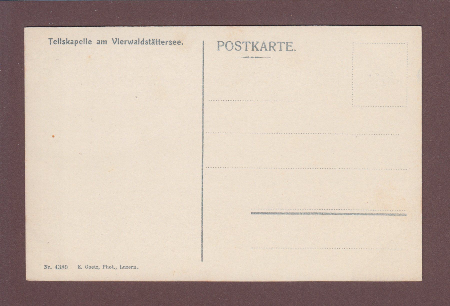 Cartoline postali: TELLSKAPELLE - Wandgemälde – Usato da Pully venduto da nicecards 1