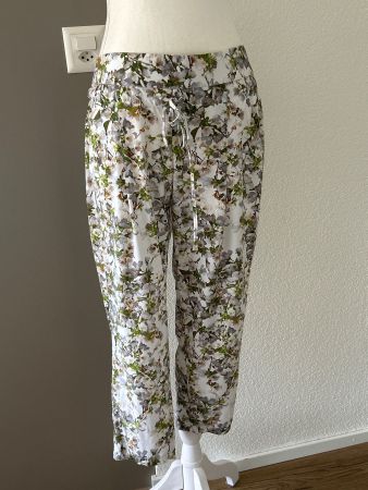 Sommerhose weiss mit Muster von Raffaello Rossi Gr. 38