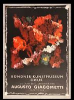 Vintageposter „AUGUSTO GIACOMETTI" Kunstmuseum Chur 1981