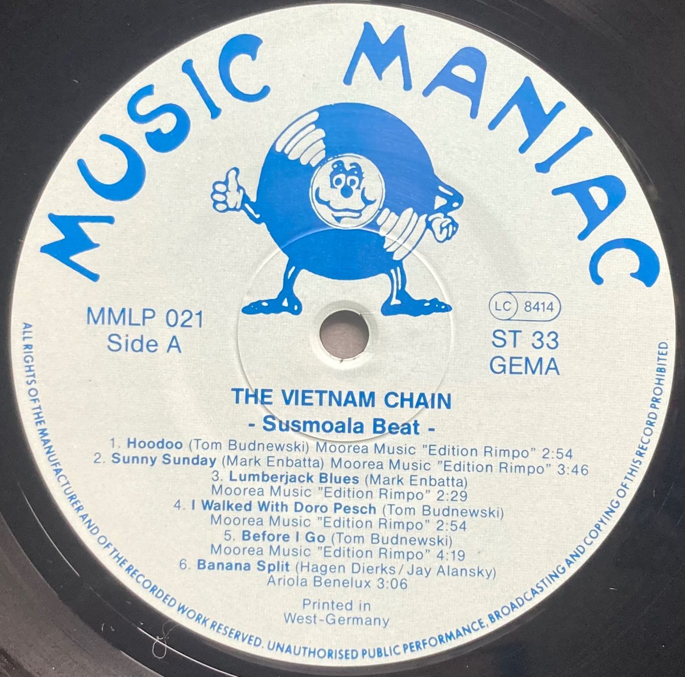 Schallplatten: VIETNAM CHAIN - SUSMOALA BEAT – Gebraucht aus Poliez-Pittet von Newtown-Records 2
