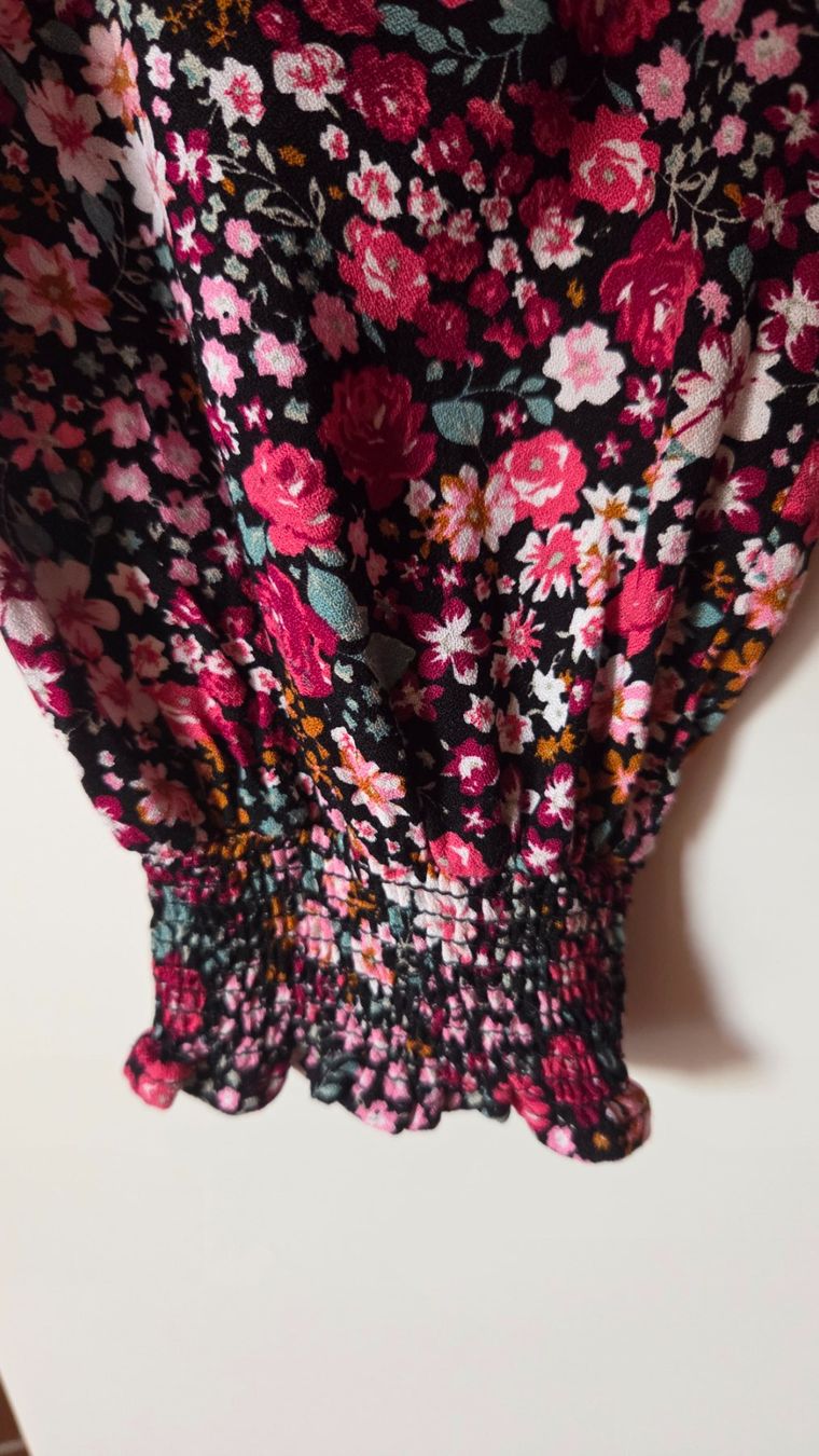 Camicette: Damen Bluse Floral Viskose Grösse L – Usato da Weggis venduto da Leeclipse 3