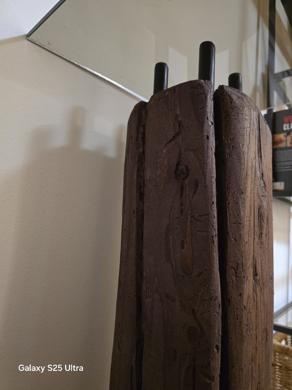 Altro per la casa: Holzbalken Säule mit Glasplatte Blumenständer  – Nuovo (secondo la descrizione) da Mellingen venduto da 81pat 5