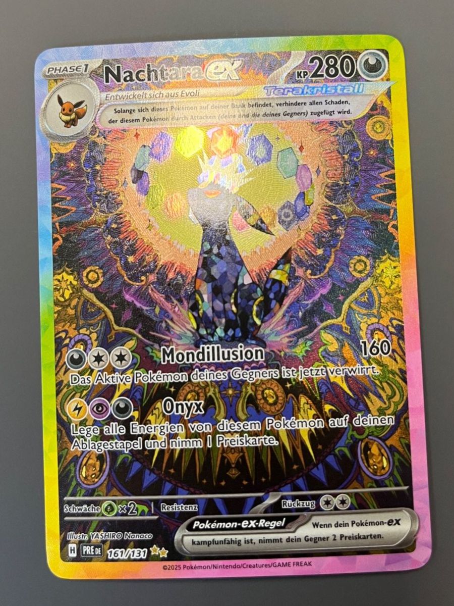 Pokémon Sammelbilder & Trading cards: Nachtara ex 161  - Prismatic Evolutions - DE – Neu (gemäss Beschreibung) aus St. Niklaus VS von tru_vj5x