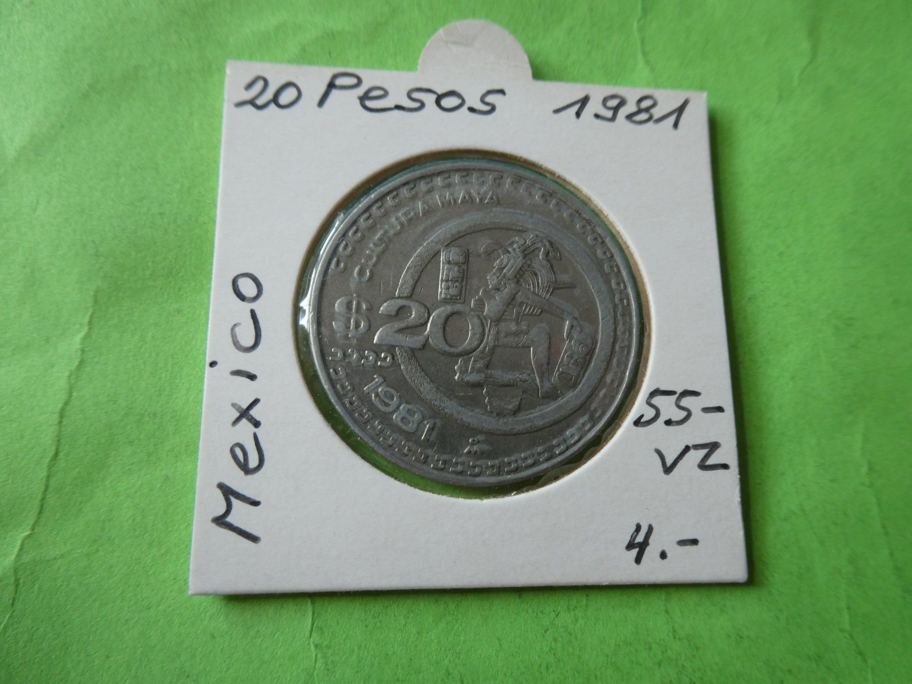 Alle Münzen: Mexiko 1981,  20 Pesos – Gebraucht aus Hinterforst von Rohusri