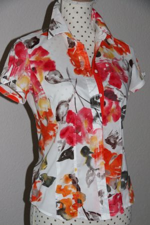 Coole Bluse von HIRSCH Gr.34 aus Baumwolle wie neu