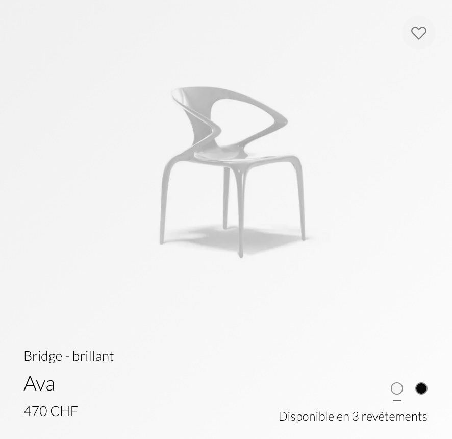 Roche Bobois Sedie: 2 Chaises DESIGN - " AVA " – Usato da NYON venduto da ECMS 4