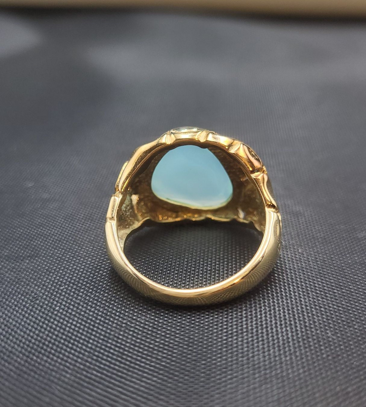 Anelli: 375 Vintage Massiv Gold Ring Mit Stein – Usato da Wald ZH venduto da Dasilver 3