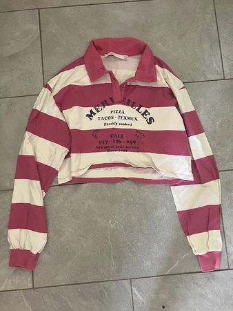 Langarm-T-Shirt bauchfrei (Gr. M)