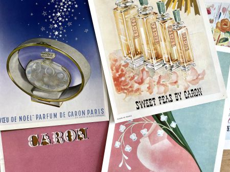 Caron Parfum - 6 alte Werbungen / Publicités 1948/61