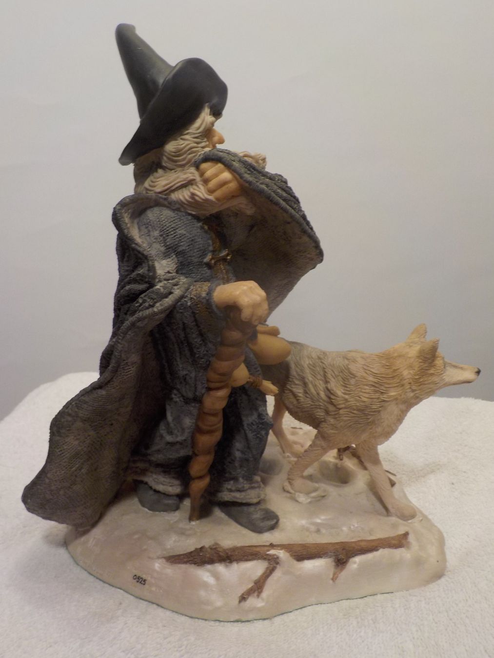 Statuette: Fantasie Figur Zauberer mit Wolf  Thorlief Graubart – Nuovo (secondo la descrizione) da Bülach venduto da Freieck 3