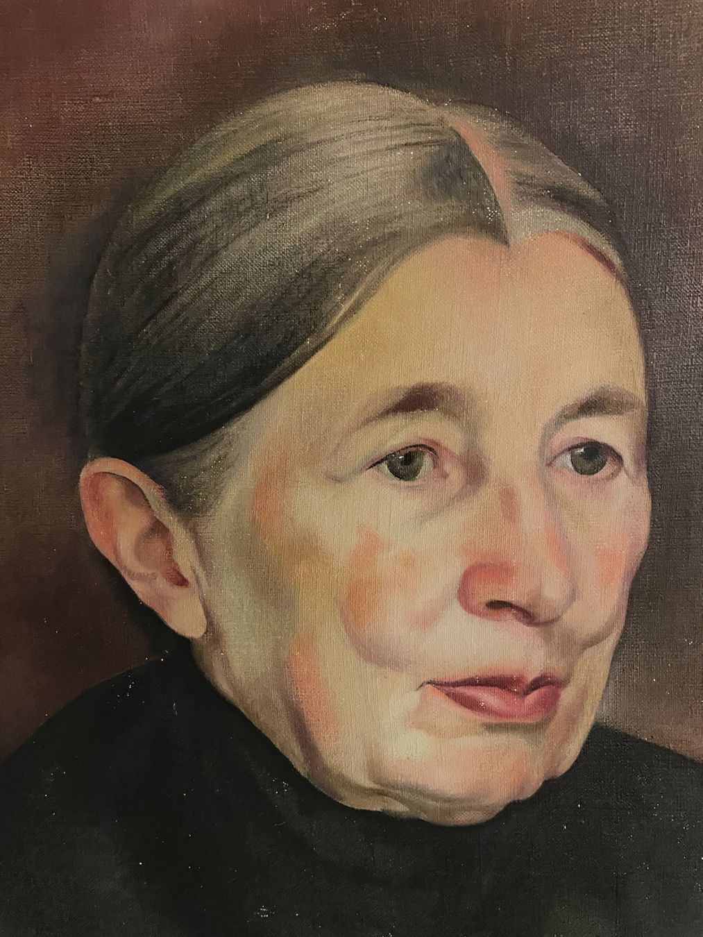 Dipinti: Gemälde Ölgemälde Bild Portrait "Oma" sig. Hellweg 1933 – Usato da Oftringen venduto da noreply 7