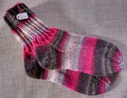 Gestrickte Socken/Wollsocken für Kinder Gr. 30/31