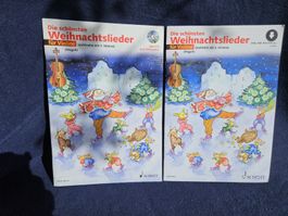 2 Notenhefte "Die schönsten Weihnachtslieder für Violine"