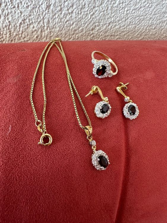 Autres bijoux: Schmuck Set Silber vergoldet – D'occasion à Sigriswil par Sehrazade