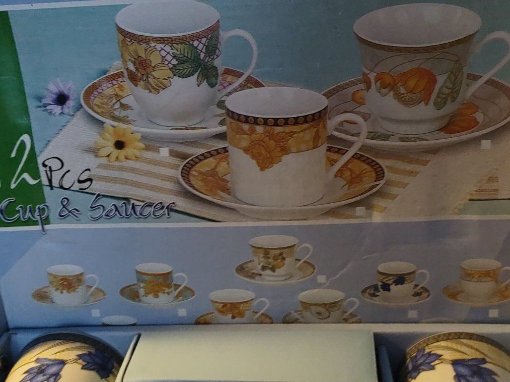 Tassen: 6 Tassen 6 Teller made in China – Neu und originalverpackt aus Dottikon von Oldyfreak 1