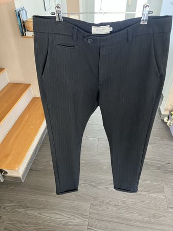 Pantalon Les Deux rayé bleu marine