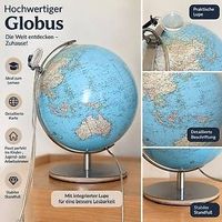 Hochwertiger Globus mit Lupe  fast wie neu