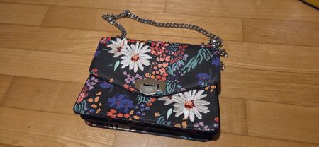 Mango neue Tasche bestickt Blumen