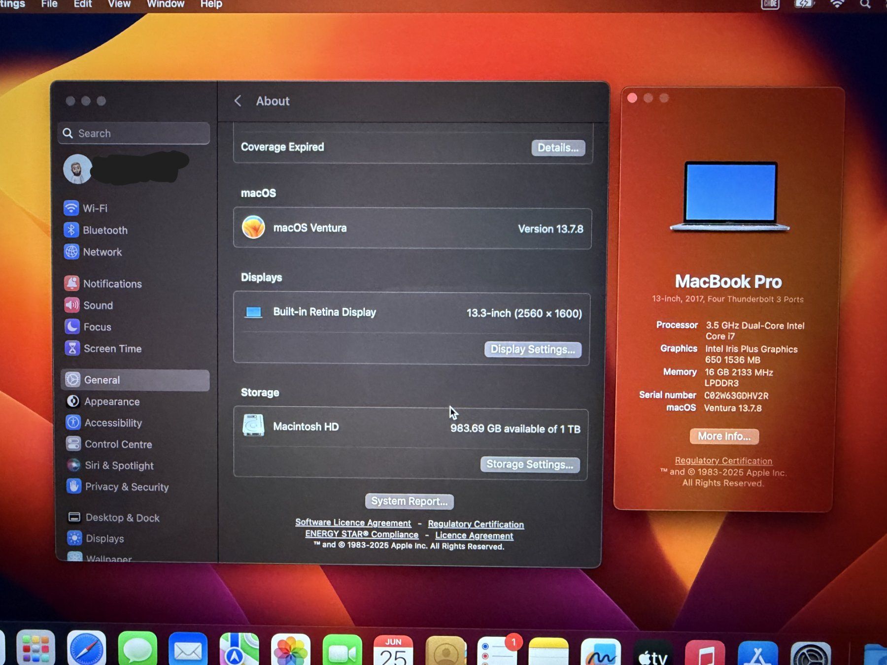 Apple Notebook: MacBook Pro 13" 2017 i7 / 16GB RAM / 1TB SSD / Touchbar – Usato da Laax GR venduto da il_8klkd 6