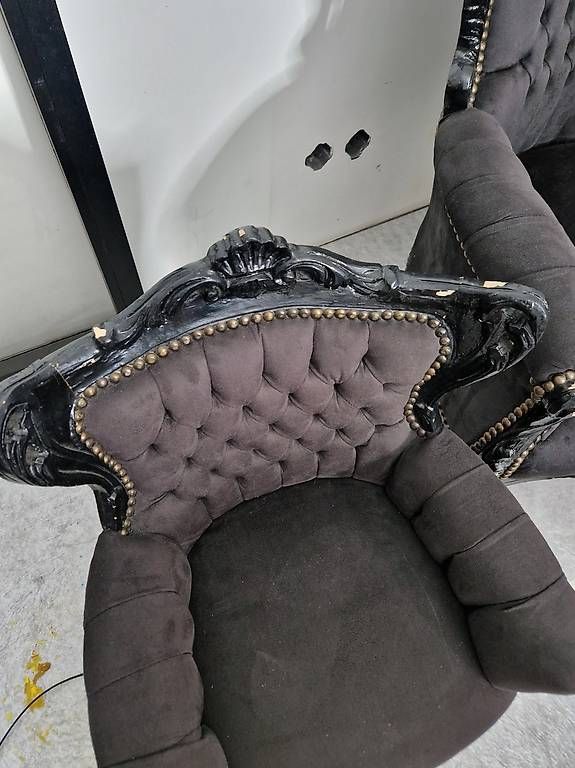 Sessel: Zwei Barock Sessel  gross & klein  schwarz – Gebraucht aus Dreien von vaniih93 4