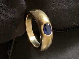 Pierre Lang Ring 6Gr mit Zaphir blau Stein
