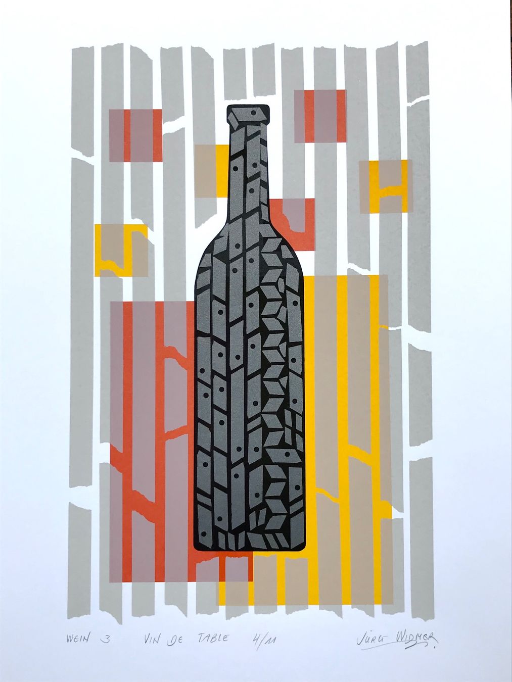 Foto & Immagini: Artwine 3, Jürg Widmer, Siebdruck – Nuovo e nell'imballaggio originale da Seltisberg venduto da quadartswiss
