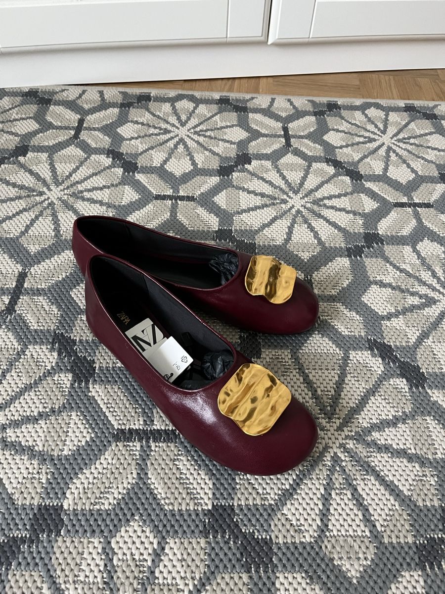 Zara Damenschuhe: Elegante Lederballets – Neu und originalverpackt aus Allschwil von eyl_bb8q 4