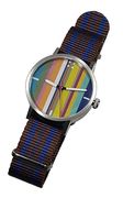 Mode, individuell: Farbiges Damenuhr Unikat, 36mm Saphirglas