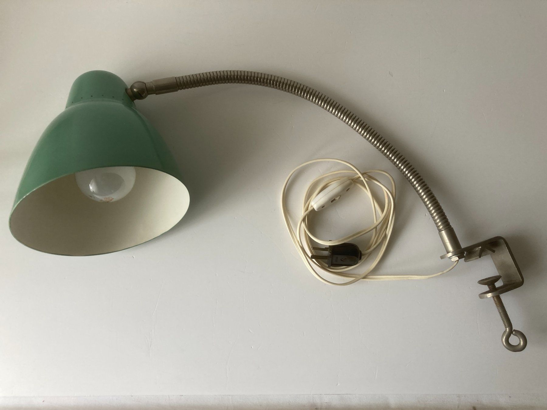 Lampen: Alte Schwanenhals Klemmlampe – Gebraucht aus Zwingen von moje1 8