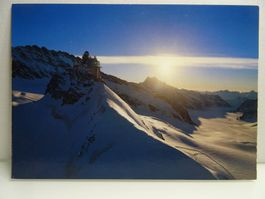 Postkarte Jungfraujoch-Top of Europe Sphinx Aletschgletscher