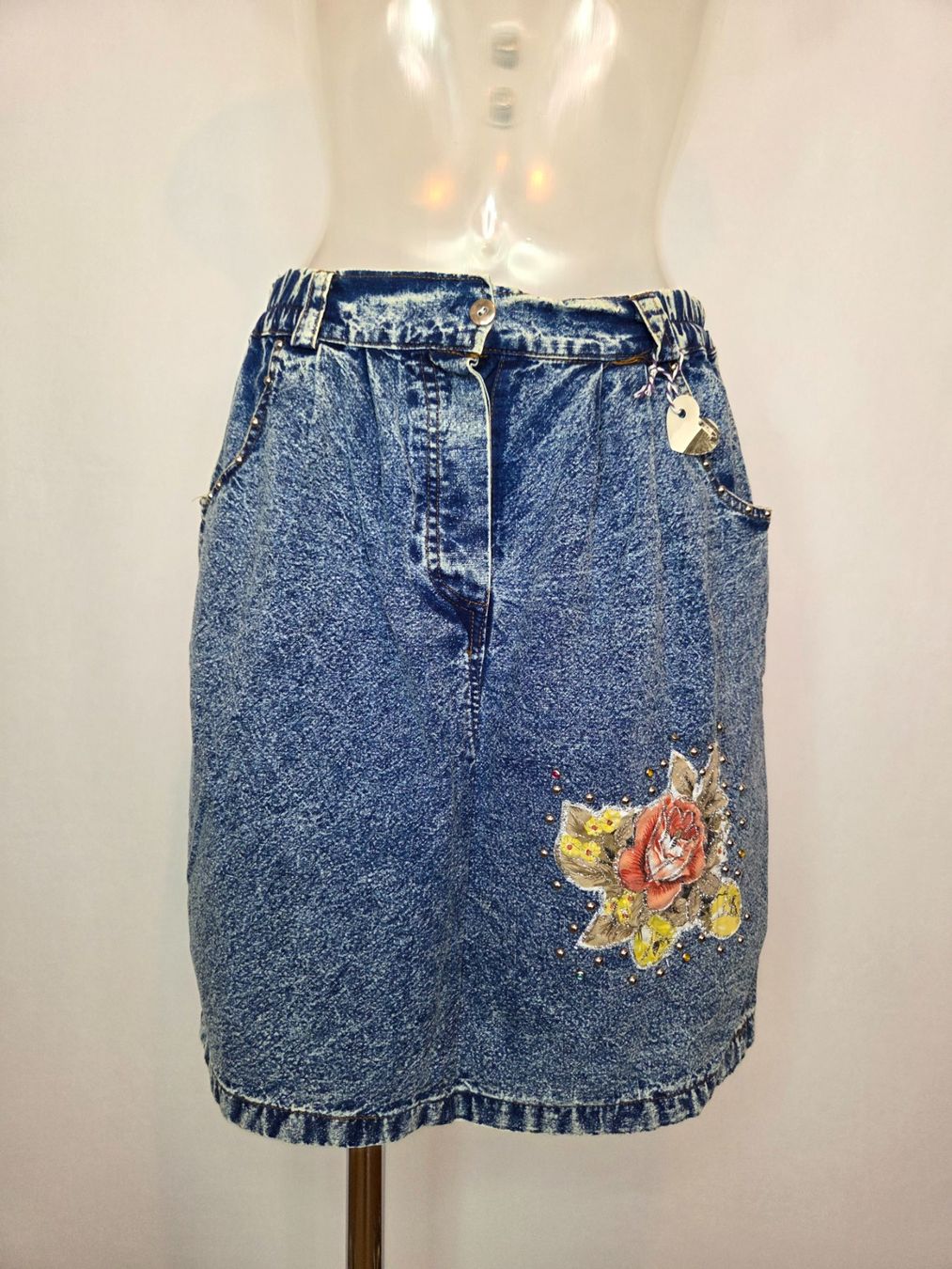 Röcke: Vintage 90er Jeansrock Gr. L – Gebraucht aus Bern von -Aniko-