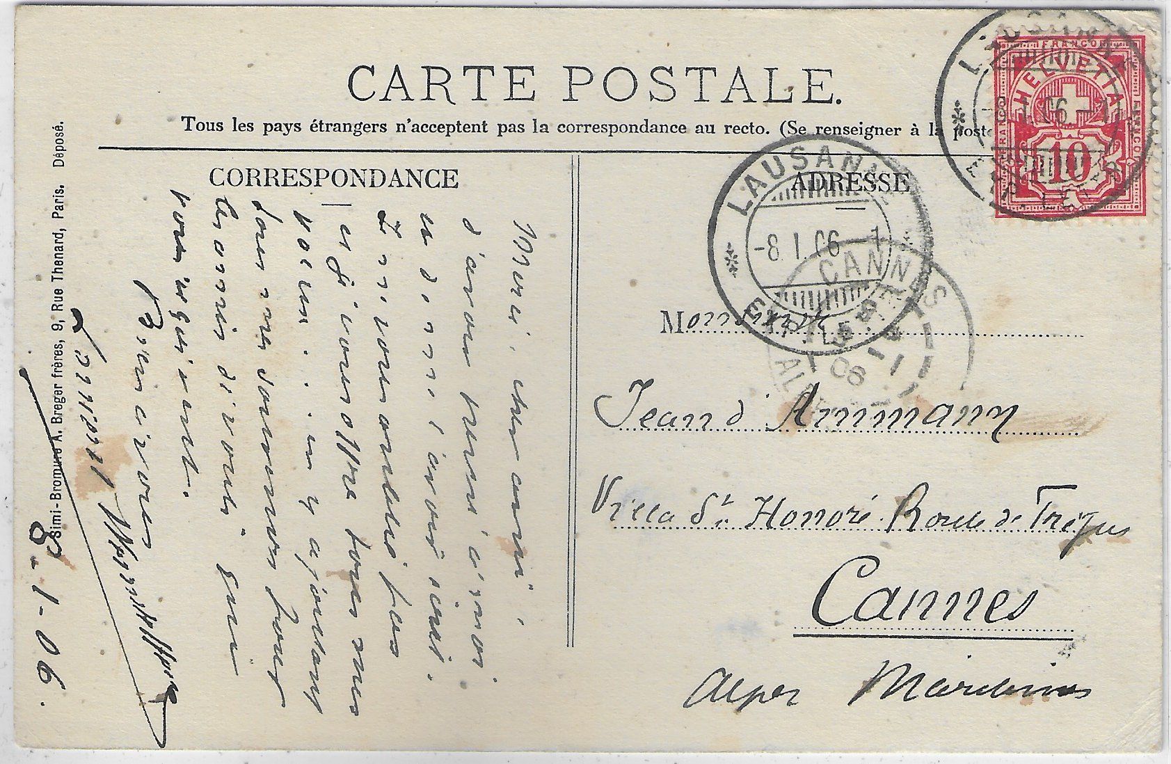 Cartoline postali: College Champittet - Le Parc – Usato da Ettingen venduto da Kartenplanet 1