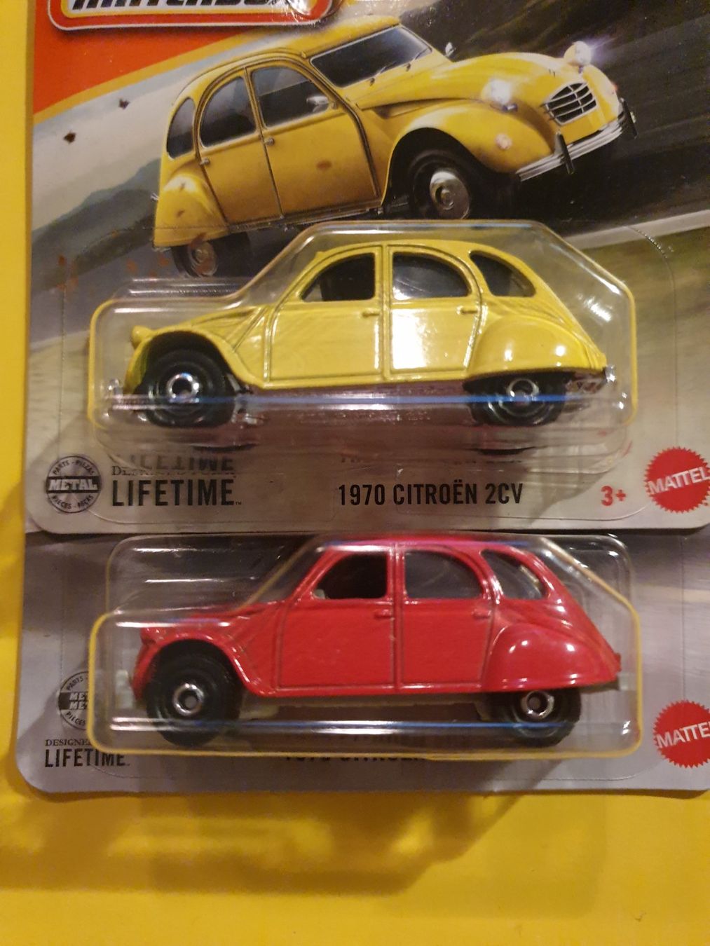 Matchbox Modellini d'auto: 2 x Matchbox 1970 CITROEN 2CV – Nuovo e nell'imballaggio originale da Oftringen venduto da Rotor 1