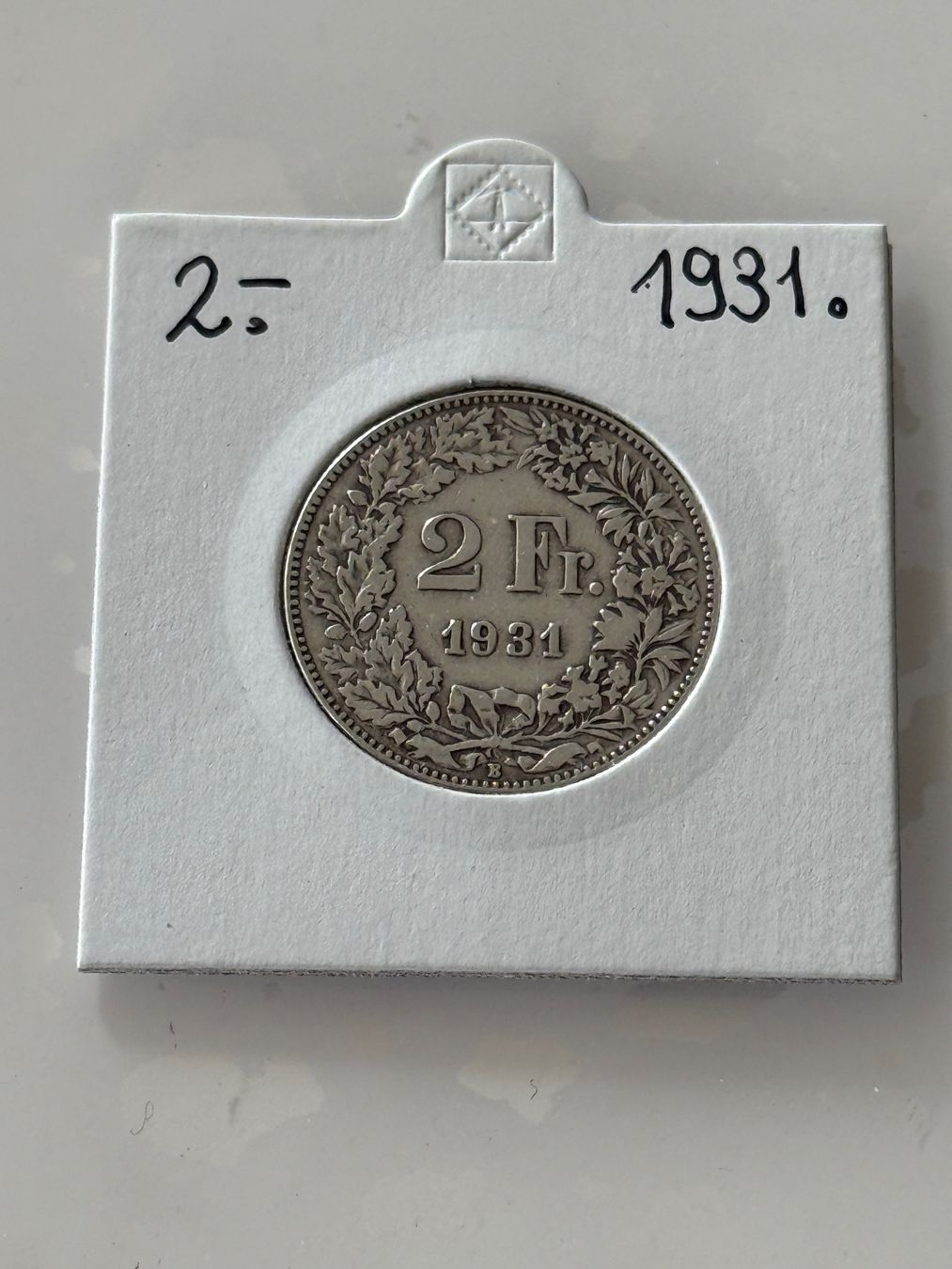 Tutti le monete: 2 Franken 1931  Rar – Usato da Wallisellen venduto da SWISS_SILVER1