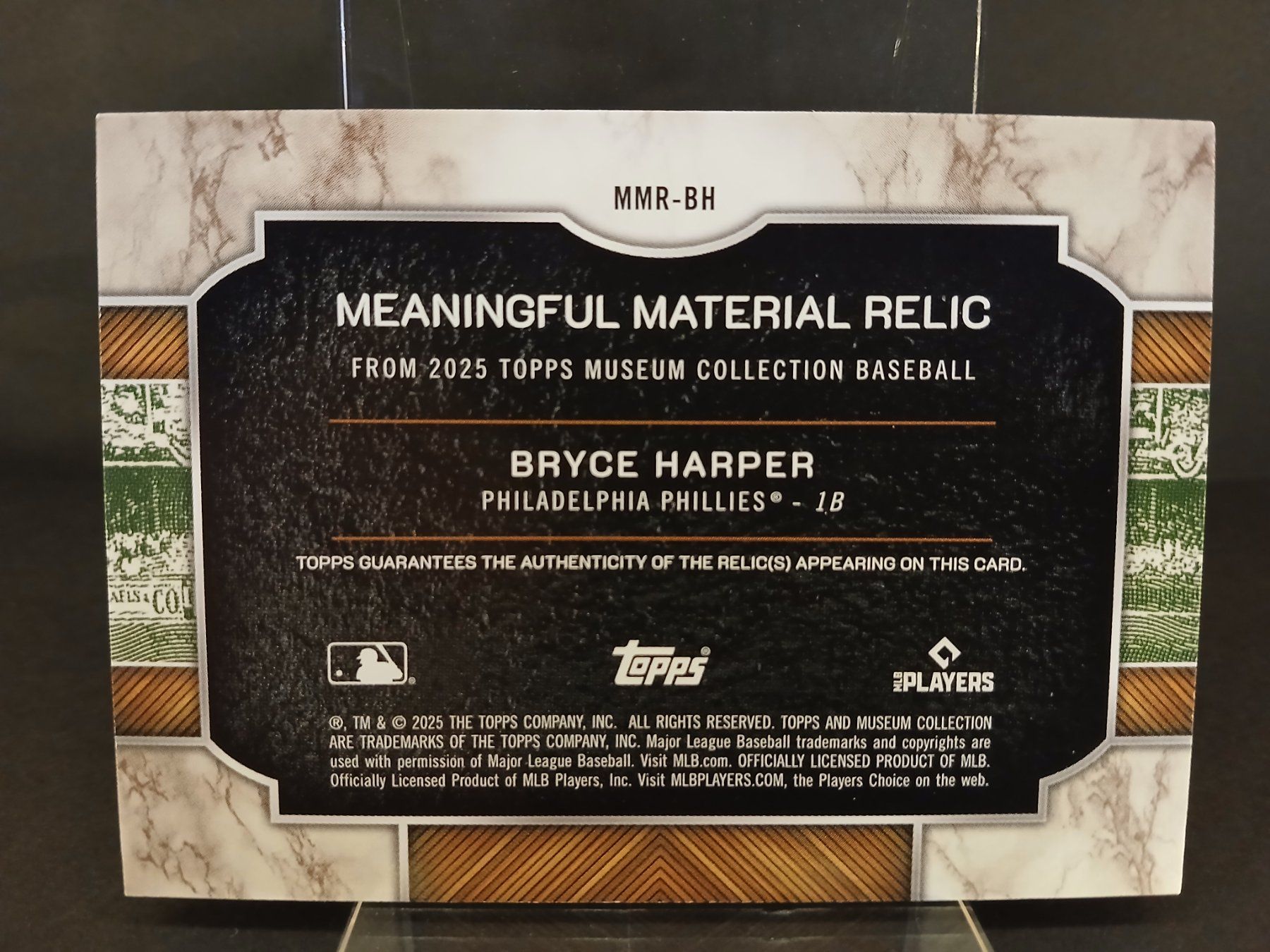 Topps Carte collezionabili: Topps Museum Baseball Meaningful Material Bryce Harper /75 – Nuovo (secondo la descrizione) da Schaffhausen venduto da Hariyama 1