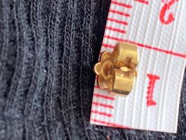 Einzelne Ohr Stecker Verschluss  gold 585. 14k